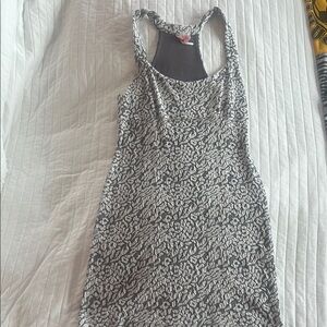 Free People Black and White Patterned Dress